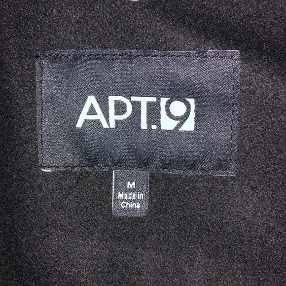 Cute Wool Jacket with hood with faux leather trim strap & button on cuff. - Picture 5 of 5